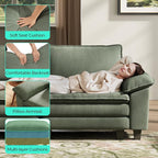 LINSY HOME 157" Modular Sectional Sofa, 4-Seat Corduroy Modern Cloud Couch - Image 4
