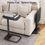 Kitstorack TV Tray Table, Adjustable Height & Rounded Metal Corners, Snack Table - Image 7