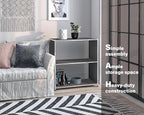 32-Inch 2-Tier Metal Bookcase, Open Shelf Storage Organizer - Image 5