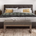 SIMPLIHOME Milltown Large Ottoman Bench - Image 2