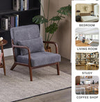 Mid-Century Modern Accent Chair & Coffee Table Set, Vintage Luxury 2-Piece - Image 8