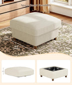 Kidirect 87in U Shaped Couch, Modular Sofa No Tool Assembly, Comfy Sectional - Image 6