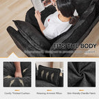 76'' Cloud Deep Seat Loveseat Sofa, Upholstered Chenille Modular 2-Seats - Image 4