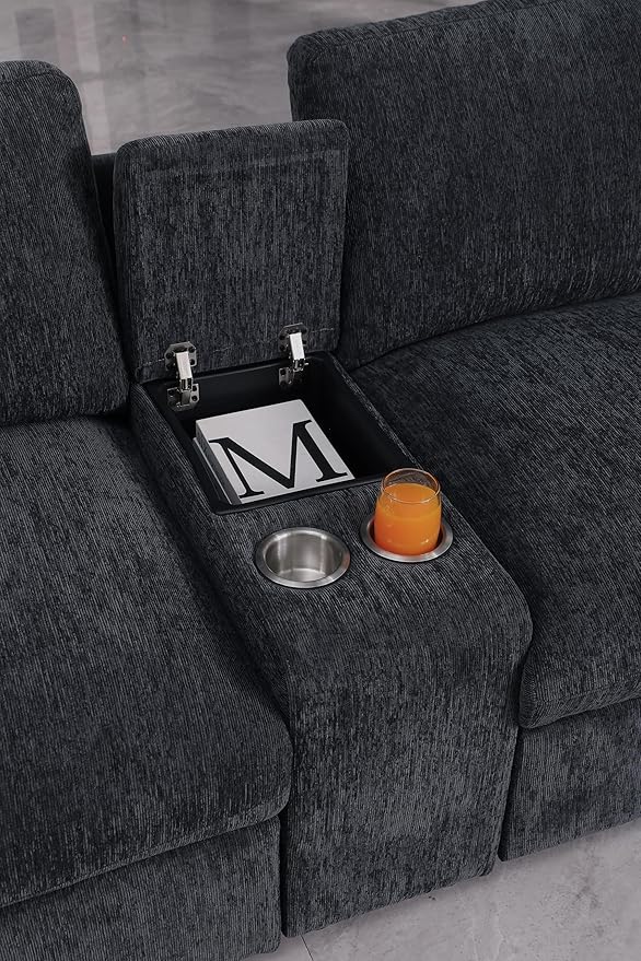 Ball & Cast 127" Oversized Modular L-Shaped Sectional Sofa, Large Chenille - Image 4