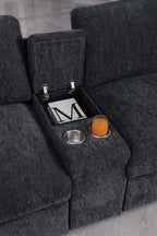 Ball & Cast 127" Oversized Modular L-Shaped Sectional Sofa, Large Chenille - Image 4