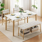 IRONCK Dining Table Set for 4, Kitchen Table - Image 3