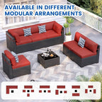 Patio Furniture Sets, 7-Piece Outdoor Patio Furniture - Image 7