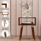 Bme Dinkee Solid Wood Nightstand, Fully Assembled, Without Drawer - Image 4