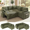 Ihanherry 83-inch 5-Seater Large Sectional Sofa Bed by iHanHerry
