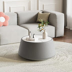 26.77" Marble Coffee Table, Modern Cup Shaped Coffee Table - Image 3