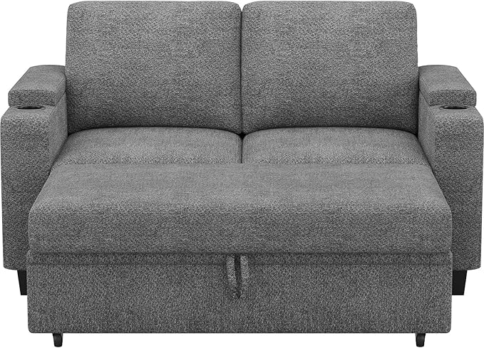 Belffin Chenille Sectional Sleeper Sofa - Image 8