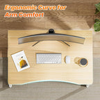Huuger Folding Desk for Small Spaces, 31.5 Inch Foldable Computer Table - Image 5