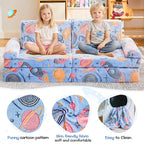 IFNOW Modular Kids Play Couch, Convertible & Washable Toddler Foam Couch Kids - Image 6