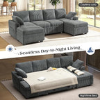 Ihanherry 6-Seater Large Sectional Sofa Bed - Image 3