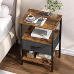 SUPERJARE Nightstand Set of 2, Bed Side Tables - Image 2