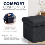 Ornavo Home Small Storage Ottoman, - Image 6