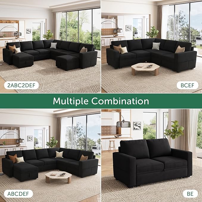 HONBAY Modular Sectional Sleeper Sofa - Image 6