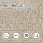 131" Oversized Sectional Sofa for Living Room, Modern Luxury Plush Chenille - Image 4