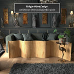 2 ft. Tall Reversible Bamboo Wave Screen - Image 2