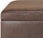 SIMPLIHOME Owen Small Rectangular Storage Ottoman - Image 6