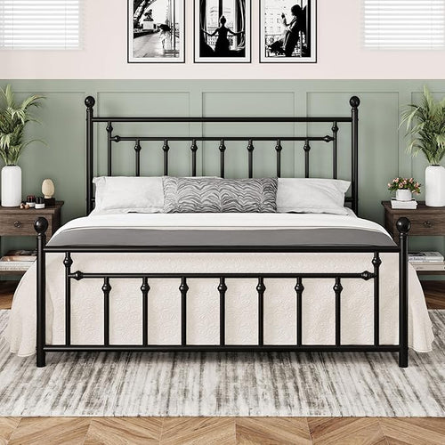 Allewie 14 Inch King Size Metal Platform Bed Frame by Allewie