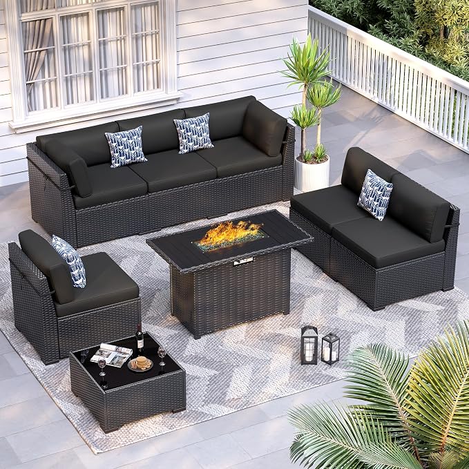 8 Piece Patio Furniture Set by VonzoyHome