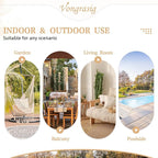 Vongrasig Outdoor Wicker Egg Chair PE Rattan Chair - Image 8