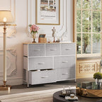WLIVE 7 Drawer Dresser TV Stand, Entertainment Center, Media Console Table - Image 2