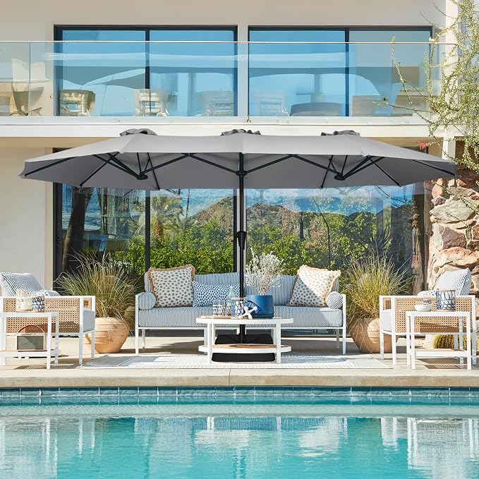 SUPERJARE 13FT Outdoor Patio Umbrella - Image 9