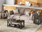 WLIVE End Tables Living Room Set of 2 - Image 2