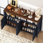knoworld Buffet Sideboard with Storage Farmhouse with 4 Doors, Dining Room - Image 4