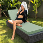 Chaise Lounge Cushion for Outdoor Furniture, Waterproof Fade and Tear Resistant - Image 7