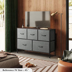 WLIVE Dresser for Bedroom with 5 Drawers, Long Storage Tower Organizer Unit - Image 2