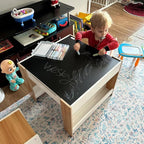 Asweets Kids Table and Chair Set, 4 in 1 Toddler Desk - Image 7