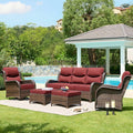 HILLGA Luxury High Back Patio Furniture Set by HILLGA