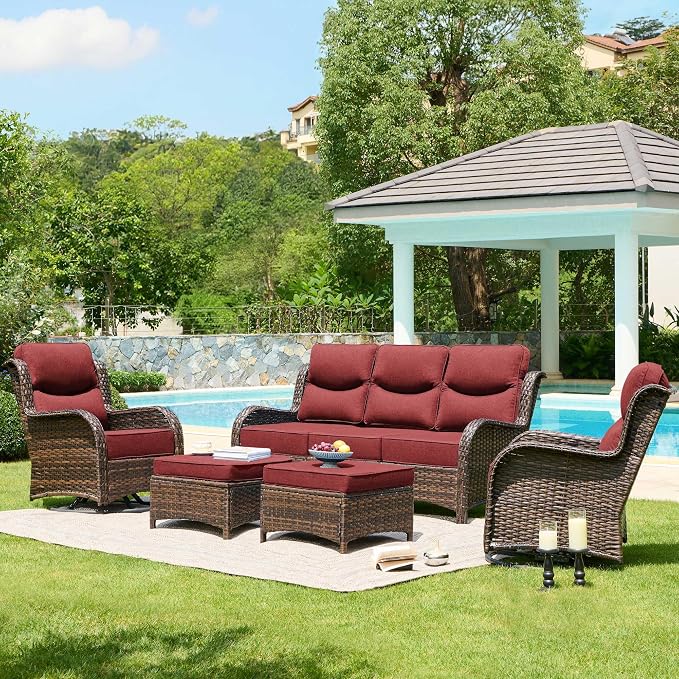 HILLGA Luxury High Back Patio Furniture Set by HILLGA