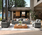 SUNSHINE VALLEY 3 Piece Living Room Sofa Furniture Set, Corduroy 2 Comfy Cloud by SUNSHINEVALLEY