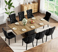 Henf 63"-79" Dining Table Set for 8, 9 Pieces Extendable Dining Table and 8 by Henf