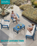 SERWALL HDPE Outdoor Patio Loveseat - Image 8