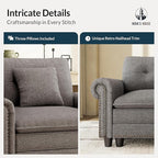 HERA'S HOUSE 3 Pieces Modular Sectional Sofa Sets, Oversized Couch Set - Image 6