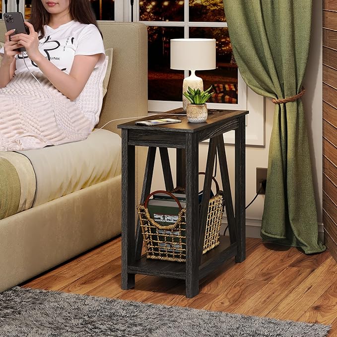 WLIVE End Tables Living Room Set of 2 - Image 9