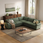 LINSY HOME Modular Sectional Sofa, 5-Seat Corduroy Modern Cloud Couch by LINSYHOME