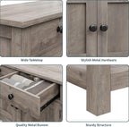 HOSTACK Farmhouse Console Table - Image 7