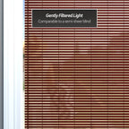 Red Lantern Bamboo Cordless Window Shade - Image 4