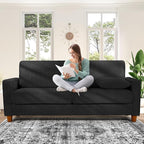 Kidirect 70in L Shaped Couch, Modular Sofa No Tool Assembly, Comfy Sectional - Image 2