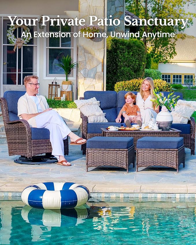 HILLGA 10-Piece Luxury Patio Furniture Set - Image 3
