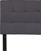 Flash Furniture Bedford Tufted Upholstered Full Size Headboard in Dark Gray - Image 9