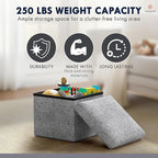 Ornavo Home Small Storage Ottoman, - Image 7