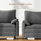 Vesgantti 40" Single Seat Sofa, Comfy Cloud Couch Deep Seat Upholstered Couch - Image 3