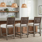27" Woven Rope Counter Stools Set of 4 - Image 4
